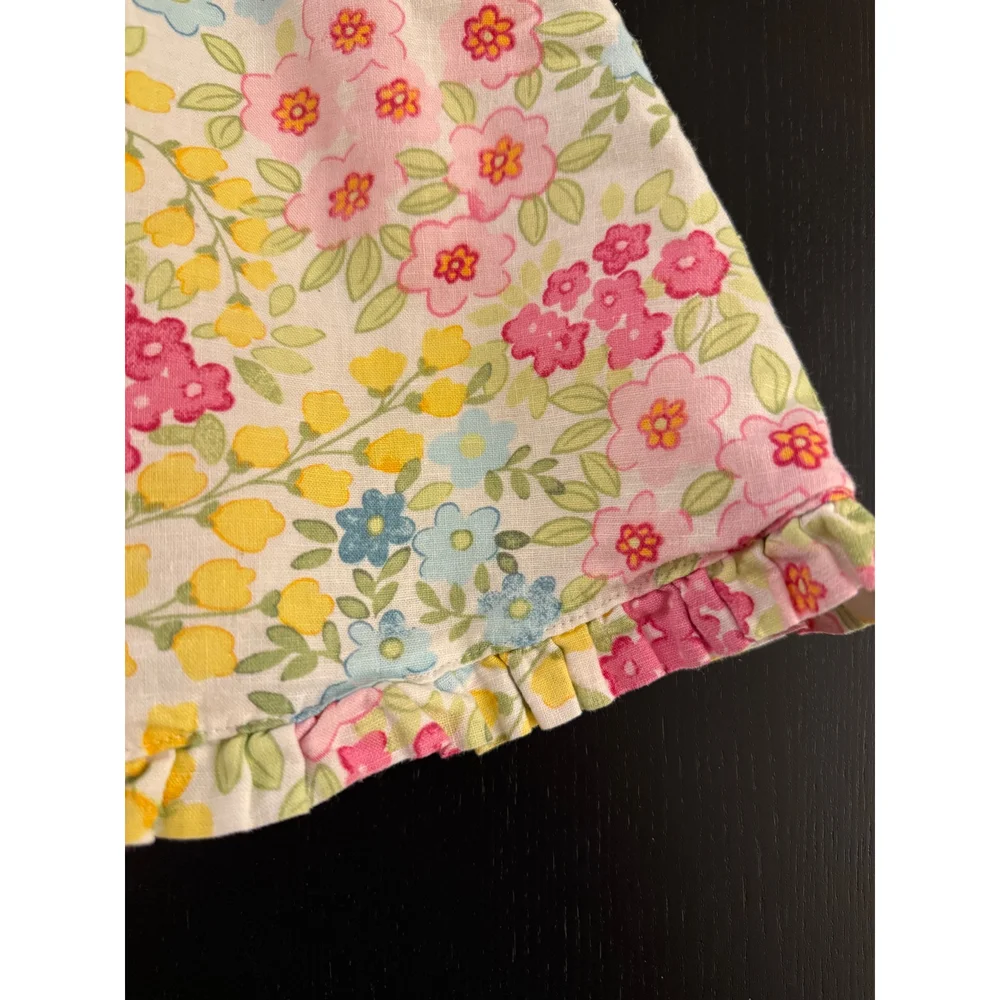 GAP Baby Linen Blend Floral Dress Girls 3-6m Lined Classic‎ Summer Beach Party